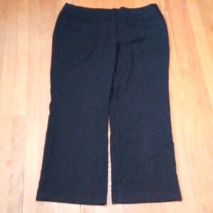 Apt.9 sz.16PS black dress pants.  Zipper w/3  clasps.Inseam is 27".Rise is 10.5"